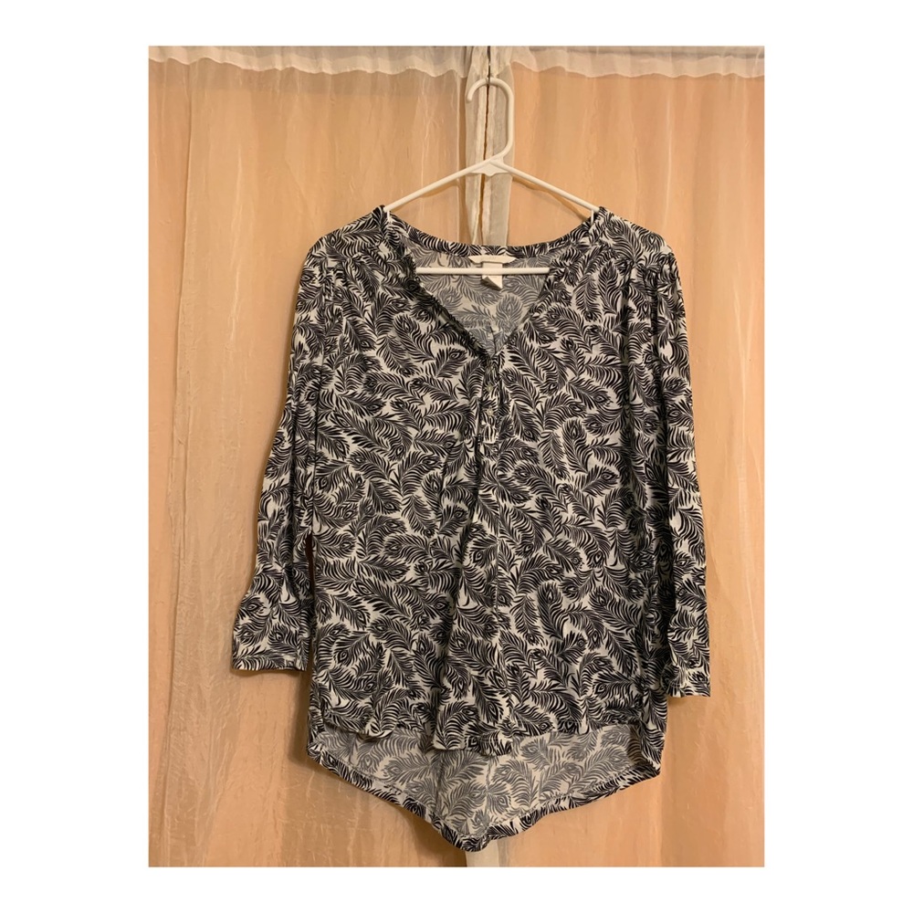 🌿 H&M Peacock Feathers Top — FREE W/ BUNDLE